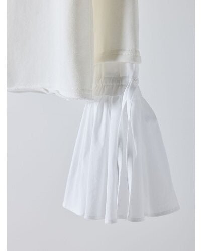【Mewl 2026 SPRING】オフショルシャツスリーブスウェット - Champdelarose