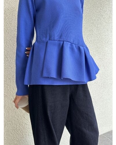 【Mewl 2026 SPRING】ペプラムニット - Champdelarose
