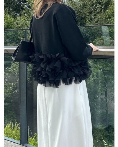 【Mewl 2026 SPRING】リボンフリンジカーデ - Champdelarose