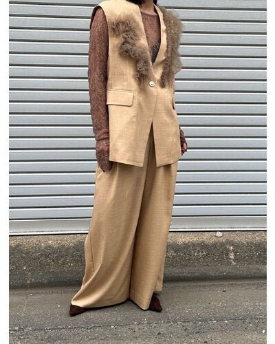 【Mewl 2026 SPRING】チュールフリルベスト - Champdelarose