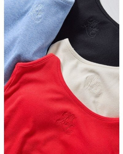【Mewl 2026 SPRING】ラメリブカップ付きキャミ - Champdelarose