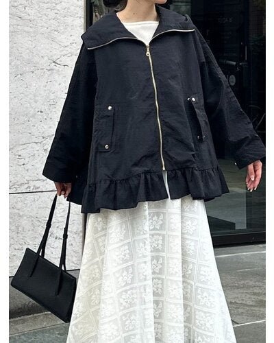 【Mewl 2026 SPRING】フリルマウンテンパーカー - Champdelarose