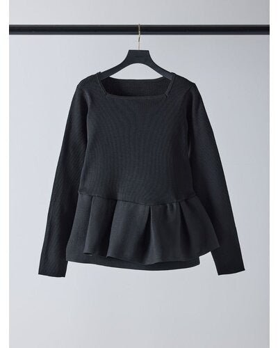 【Mewl 2026 SPRING】ペプラムニット - Champdelarose