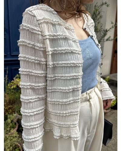 【Mewl 2026 SPRING】ラメリブカップ付きキャミ - Champdelarose