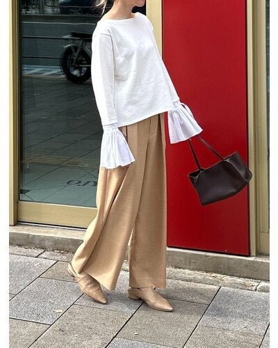 【Mewl 2026 SPRING】オフショルシャツスリーブスウェット - Champdelarose