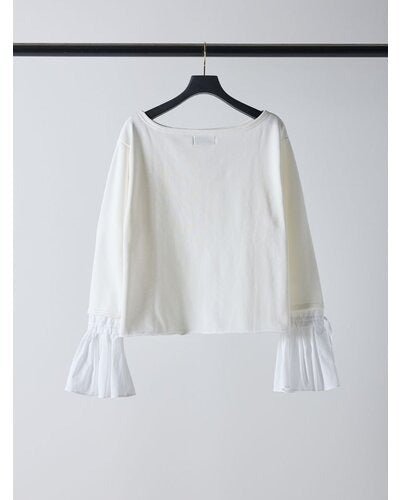 【Mewl 2026 SPRING】オフショルシャツスリーブスウェット - Champdelarose