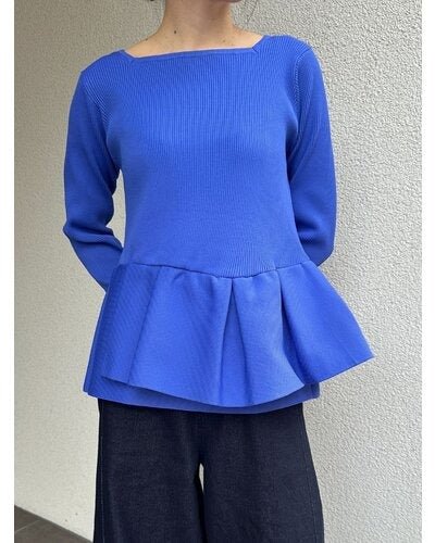 【Mewl 2026 SPRING】ペプラムニット - Champdelarose