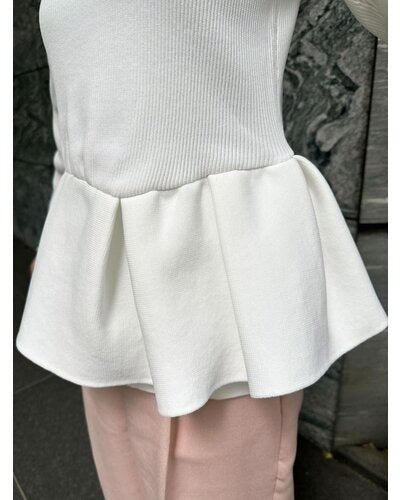 【Mewl 2026 SPRING】ペプラムニット - Champdelarose
