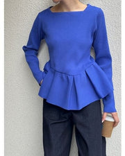 【Mewl 2026 SPRING】ペプラムニット - Champdelarose
