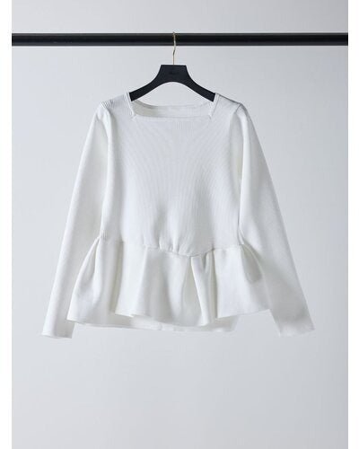 【Mewl 2026 SPRING】ペプラムニット - Champdelarose