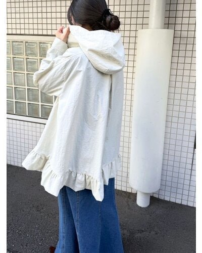【Mewl 2026 SPRING】フリルマウンテンパーカー - Champdelarose