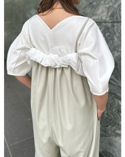 【Mewl 2026 SPRING】バブルフリルサロペット - Champdelarose