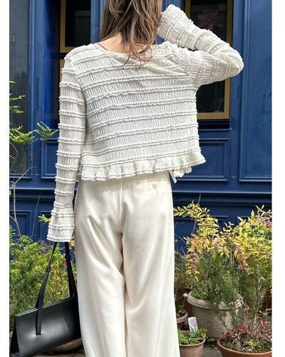 【Mewl 2026 SPRING】ミニフリル2WAYカーデ - Champdelarose