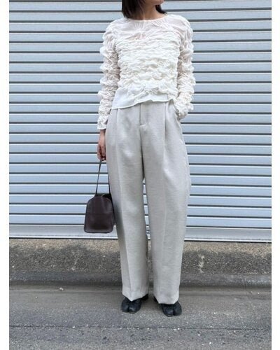 【Mewl 2026 SPRING】リネンライクストレートPT - Champdelarose