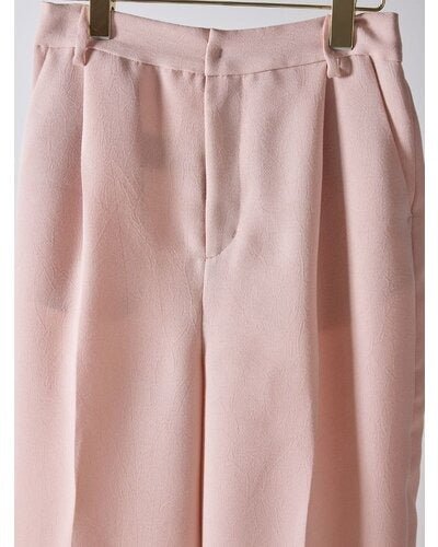 【Mewl 2026 SPRING】リネンライクストレートPT - Champdelarose