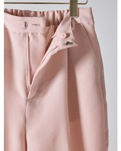 【Mewl 2026 SPRING】リネンライクストレートPT - Champdelarose