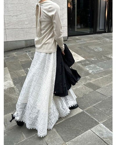 【Mewl 2026 SPRING】レースサーキュラーSK - Champdelarose