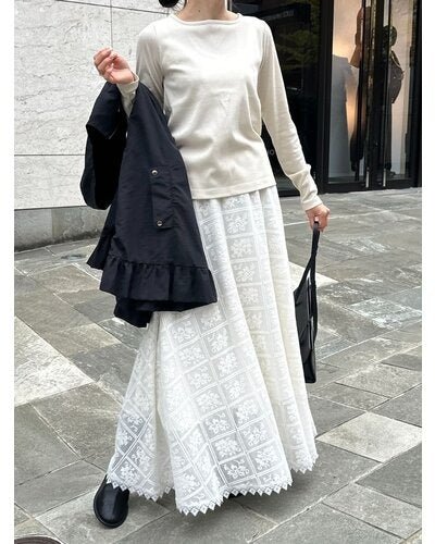 【Mewl 2026 SPRING】レースサーキュラーSK - Champdelarose