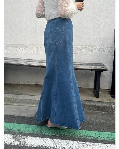 【Mewl 2026 SPRING】デニムマーメイドSK - Champdelarose