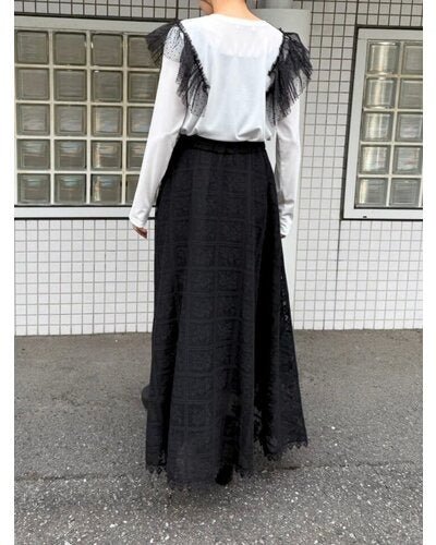 【Mewl 2026 SPRING】レースサーキュラーSK - Champdelarose