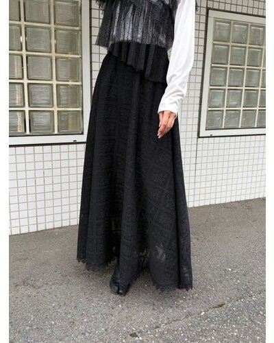 【Mewl 2026 SPRING】レースサーキュラーSK - Champdelarose