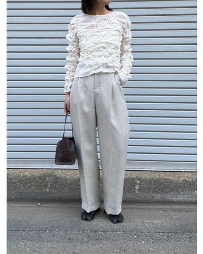 【Mewl 2026 SPRING】シャーリングTOPS - Champdelarose