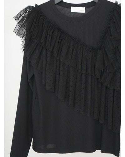 【Mewl 2026 SPRING】ドットチュールドッキングTOPS - Champdelarose