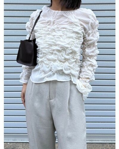 【Mewl 2026 SPRING】シャーリングTOPS - Champdelarose