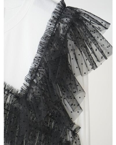 【Mewl 2026 SPRING】ドットチュールドッキングTOPS - Champdelarose