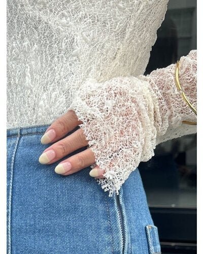 【Mewl 2026 SPRING】レースボートネックTOPS - Champdelarose