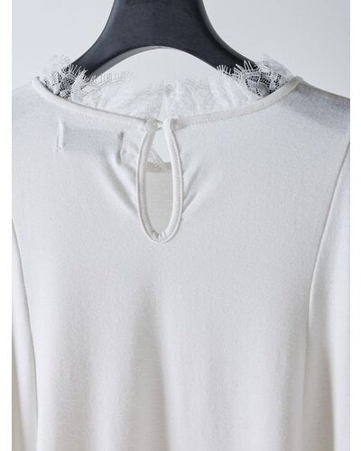 【Mewl 2026 SPRING】レースカラーフレアTOPS - Champdelarose