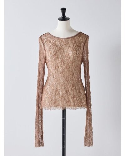 【Mewl 2026 SPRING】レースボートネックTOPS - Champdelarose