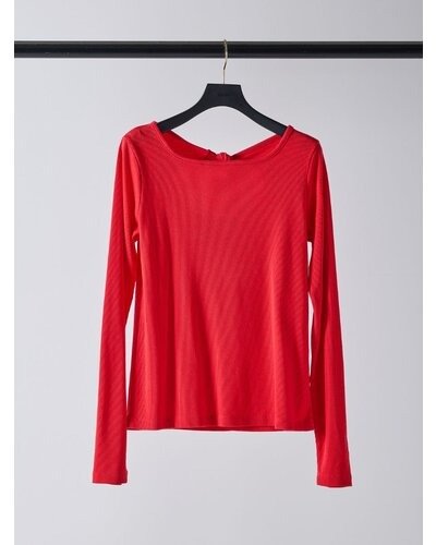 【Mewl 2026 SPRING】ラメリブバックリボンTOPS - Champdelarose