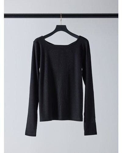 【Mewl 2026 SPRING】ラメリブバックリボンTOPS - Champdelarose