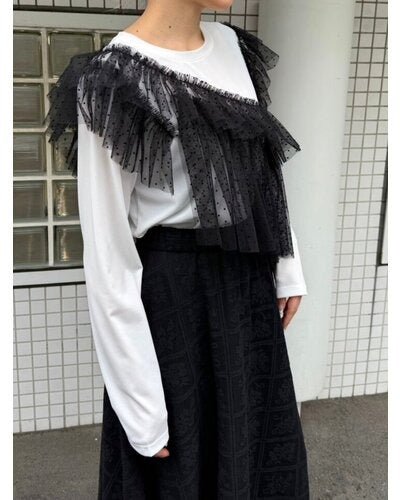 【Mewl 2026 SPRING】ドットチュールドッキングTOPS - Champdelarose
