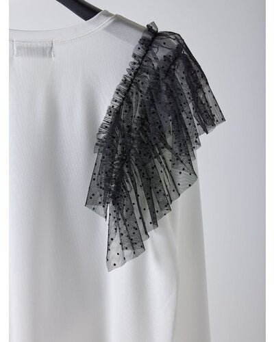 【Mewl 2026 SPRING】ドットチュールドッキングTOPS - Champdelarose