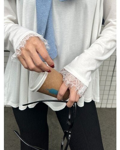 【Mewl 2026 SPRING】レースカラーフレアTOPS - Champdelarose