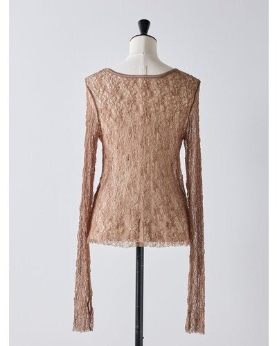 【Mewl 2026 SPRING】レースボートネックTOPS - Champdelarose