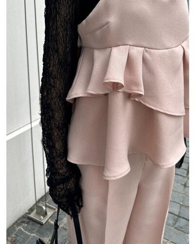 【Mewl 2026 SPRING】レースボートネックTOPS - Champdelarose