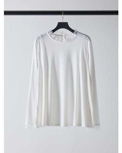 【Mewl 2026 SPRING】レースカラーフレアTOPS - Champdelarose