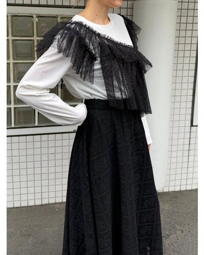 【Mewl 2026 SPRING】ドットチュールドッキングTOPS - Champdelarose