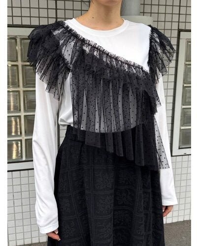 【Mewl 2026 SPRING】ドットチュールドッキングTOPS - Champdelarose