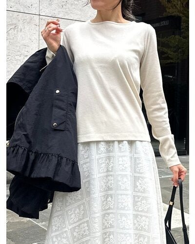 【Mewl 2026 SPRING】ラメリブバックリボンTOPS - Champdelarose
