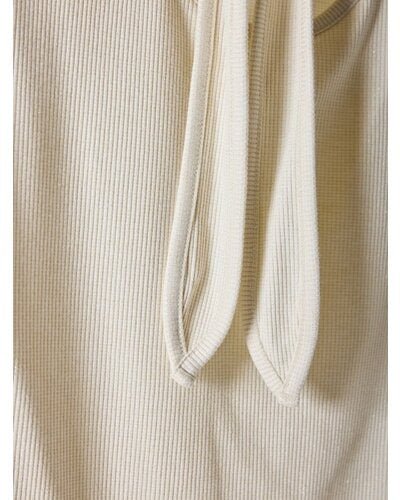 【Mewl 2026 SPRING】ラメリブバックリボンTOPS - Champdelarose