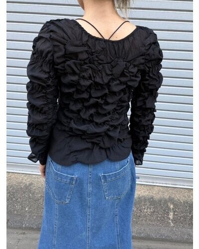 【Mewl 2026 SPRING】シャーリングTOPS - Champdelarose