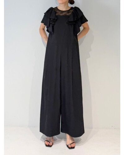 【MEWL 2026 SUMMER COLLECTION】撥水フリルスリーブコンビネゾン - Champdelarose