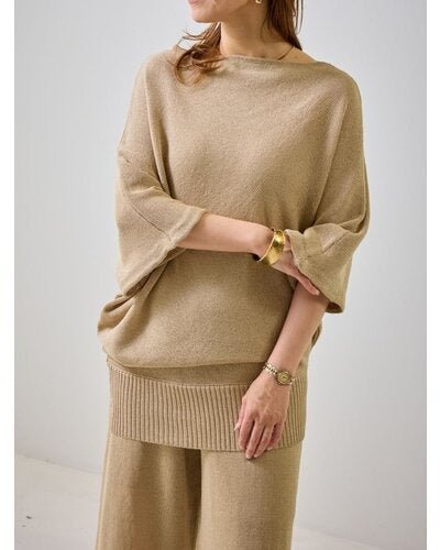 【MEWL 2026 SUMMER COLLECTION】アシペーパーヤーンニット - Champdelarose