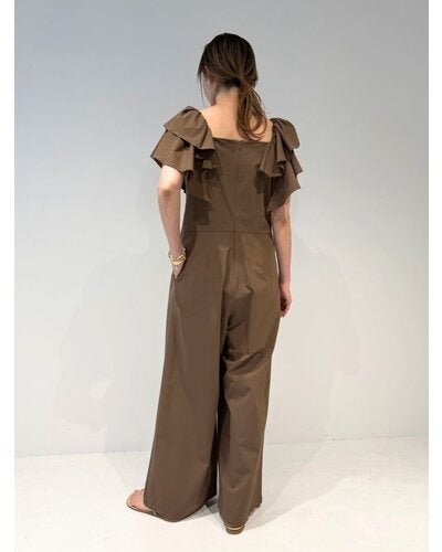 【MEWL 2026 SUMMER COLLECTION】撥水フリルスリーブコンビネゾン - Champdelarose