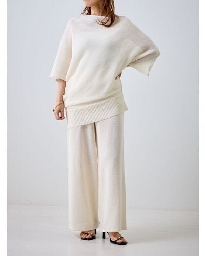 【MEWL 2026 SUMMER COLLECTION】アシペーパーヤーンニット - Champdelarose