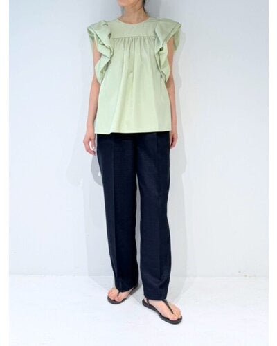 【MEWL 2026 SUMMER COLLECTION】リネンツイード2タックPT - Champdelarose